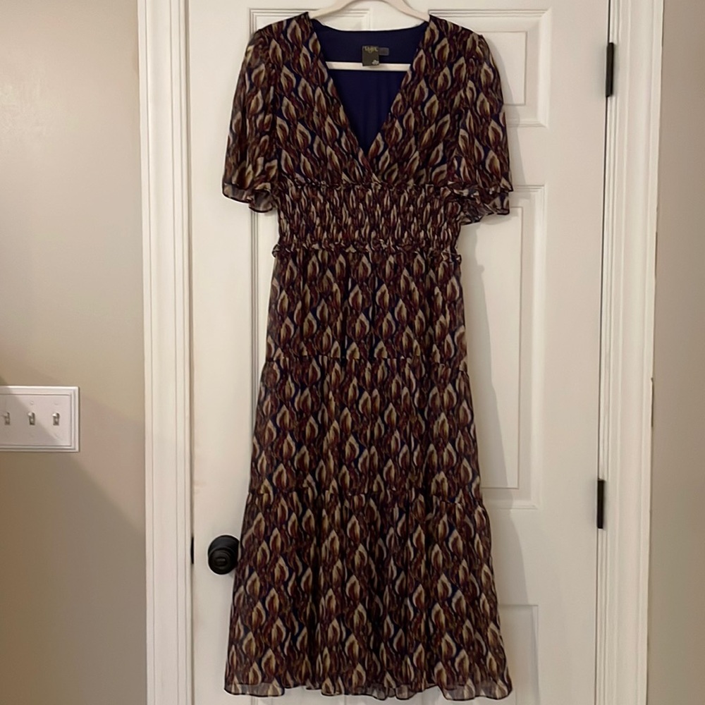 Beautiful Taylor Multi Color Flutter Sleeve Long … - image 1